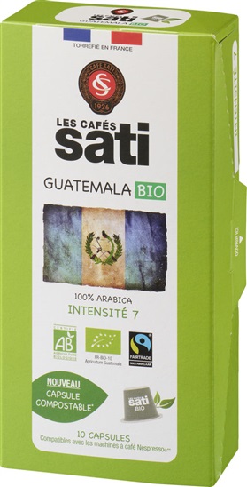 Sati Guatemala Bio x10 caps (Nespresso)